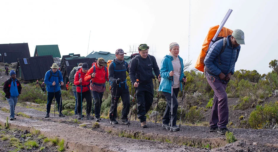Day 3 on Marangu crossing the Saddle between Mawenzi and Kibo