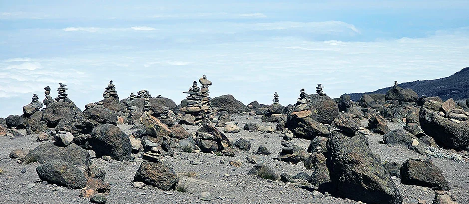 Route from Karanga camp to Barafu camp