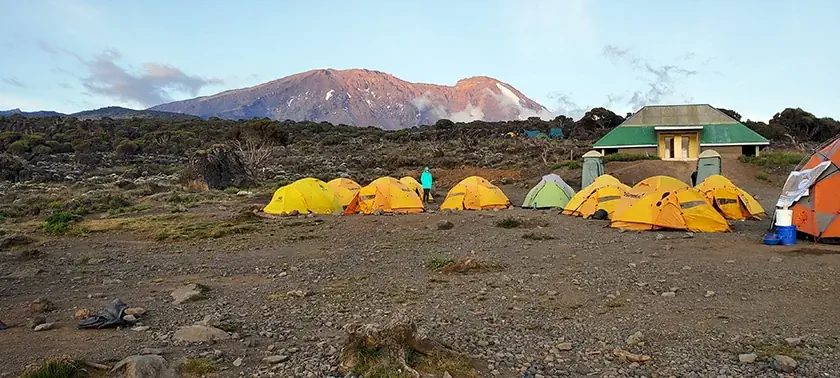 Shira volcanic cone on Kilimanjaro