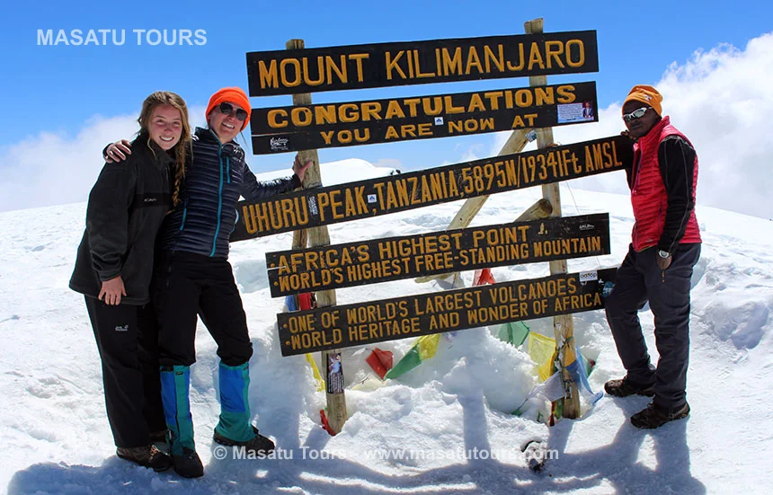Top at Mt. Kilimanjaro