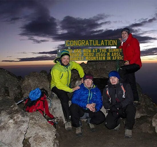 Mount Meru Climbing 4 Days, top at mt meru